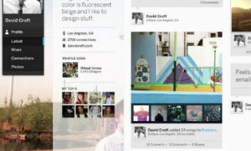 Het nieuwe MySpace lijkt op Pinterest en Microsofts Metro - Bright