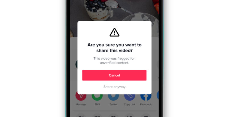 TikTok komt met waarschuwingslabel voor 'niet te checken' video's