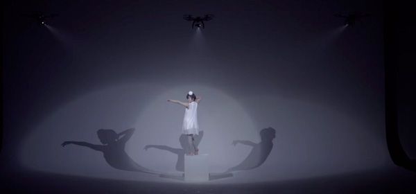 Drones zetten danseres in de spotlights