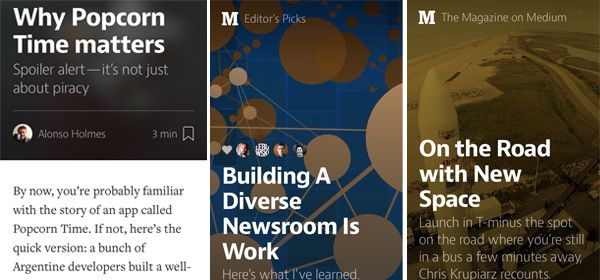 Medium: strakke app voor verhalen lezen