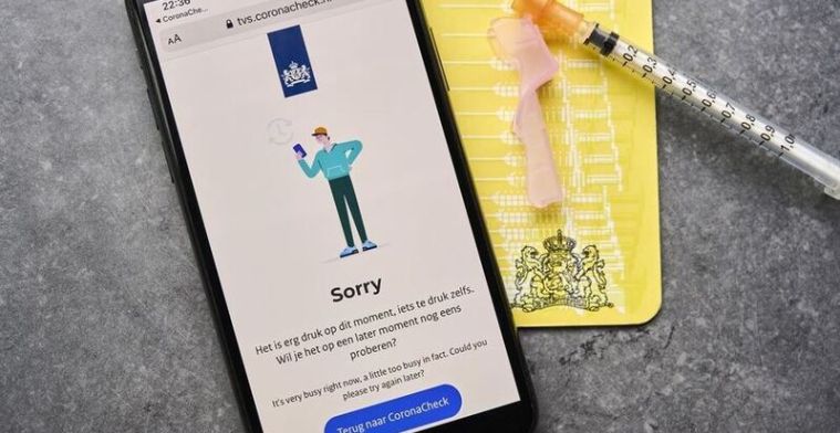 Herstelbewijs beschikbaar in CoronaCheck-app: 'Probleem opgelost' 