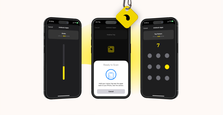 Slimme tag helpt iPhone-bezitters telefoon minder te gebruiken
