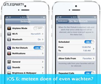 Uitlegparty: iOS 6, meteen updaten of even wachten?
