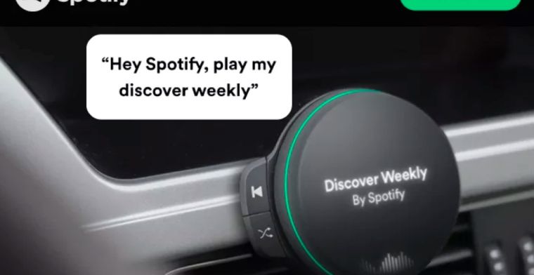 Spotify begint test met muziekspeler voor in de auto