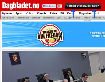Breivik-filter op Noorse krantensite