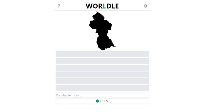 Nieuwe Wordle-spinoff laat je landen raden op basis van hun vorm