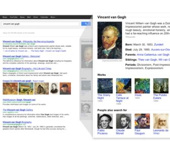 Google toont feiten naast zoekresultaten