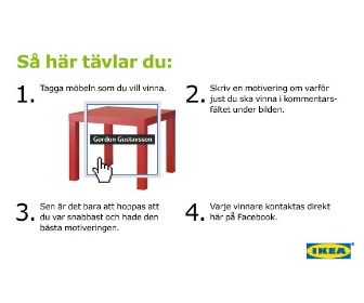 Tag Ikea-meubels op Facebook