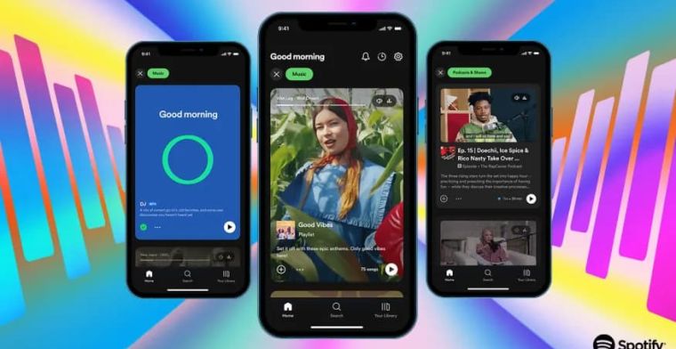 Spotify krijgt nieuwe look: scrollen door TikTok-achtige feed