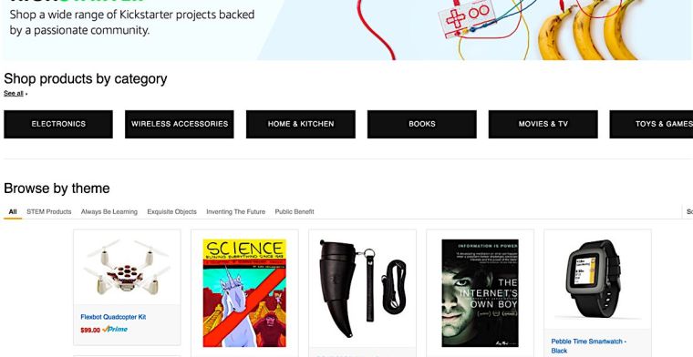 Amazon heeft nu een Kickstarter-afdeling