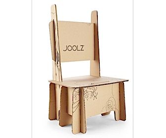 Joolz maakt meubels van verpakkingskarton