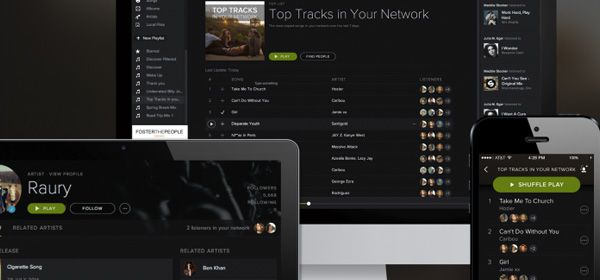 Spotify-app toont populaire muziek van je vrienden