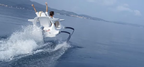 Met deze elektrische boot vlieg je over het water