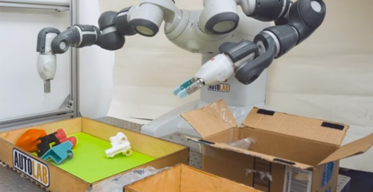 Robot leert onbekende voorwerpen op te pakken