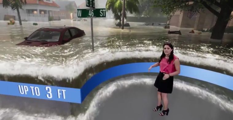 Weather Channel toont impact orkaan met game-tool