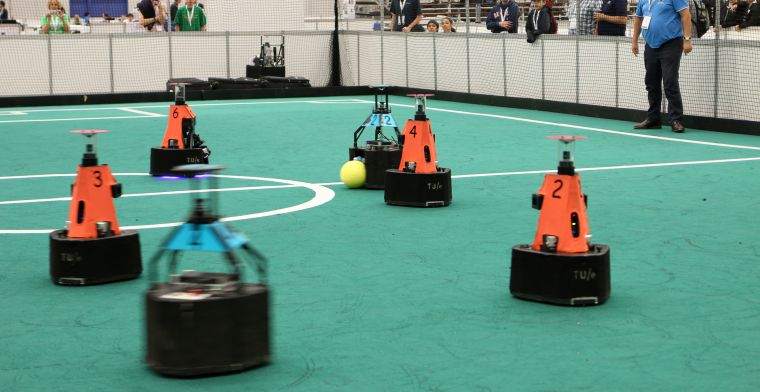 Robotvoetballers TU Eindhoven wereldkampioen