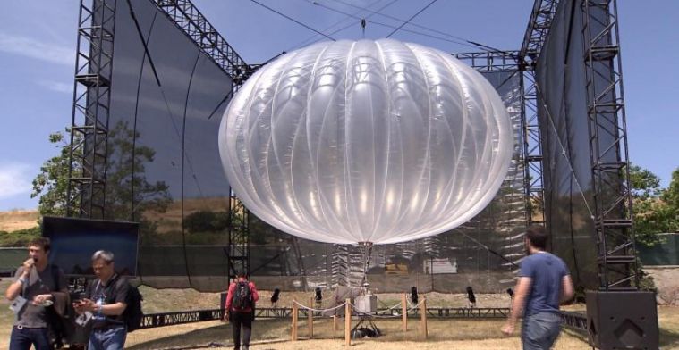 Google gaat internetballonnen eerder dan gedacht inzetten