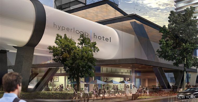 Hyperloop-hotel: je kamer reist met je mee