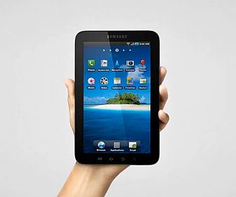 Samsung Galaxy Tab helft lichter dan iPad