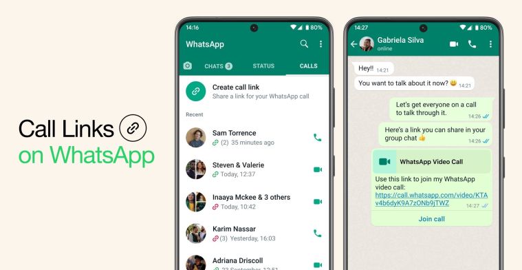 WhatsApp maakt videobellen in groepen makkelijker met deelbare link
