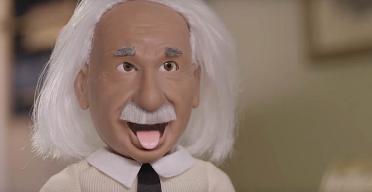 Einstein-robot vertelt je over wetenschap en het weer
