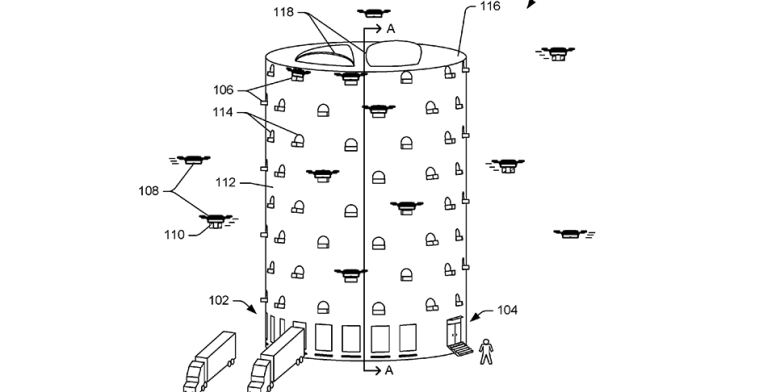 Amazon wil speciale torens voor bezorgdrones