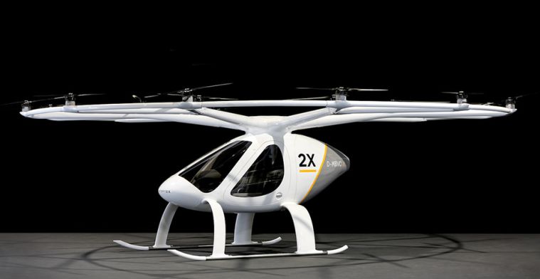 Elektrische helikopter als vliegende taxi in 2018