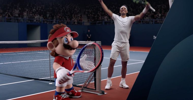 Tennispro's gaan strijd aan in Super Mario-tennistoernooi