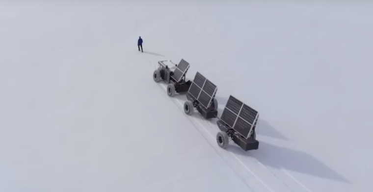 Video: koppel reist met 3D-geprinte auto naar Zuidpool
