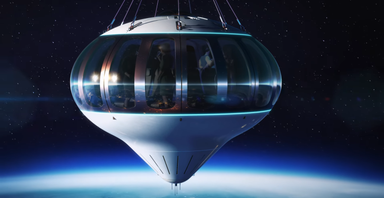 In een ballon naar de 'ruimte': ticket kost een ton, maar er is een bar en wifi