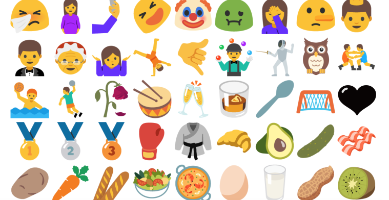 Dit zijn de nieuwe emoji: avocado, selfie en nog 70