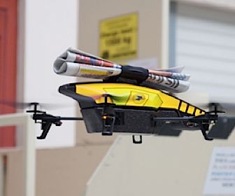 1 april: Drones bezorgen de krant