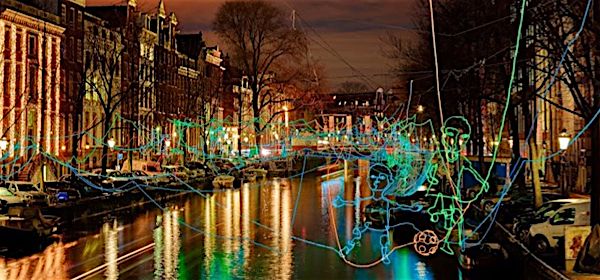 Lichtjes kijken in Amsterdam bij het Light Festival