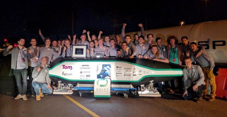 TU Delft grote winnaar van de Hyperloop-competitie
