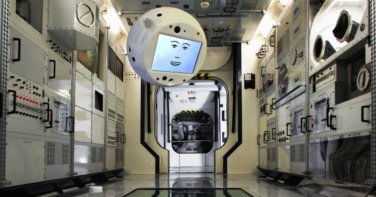 Zwevende robot met AI helpt astronauten ISS