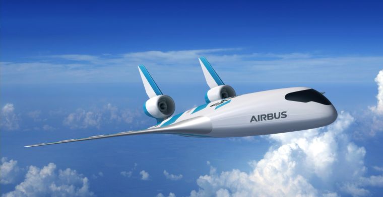 Airbus test 'vliegtuig van de toekomst': zuiniger en stiller
