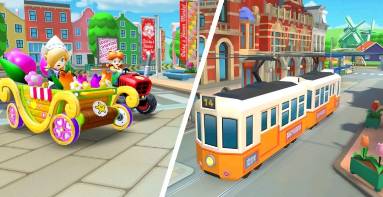 Spelers Mario Kart kunnen nu racen door 'Amsterdam'