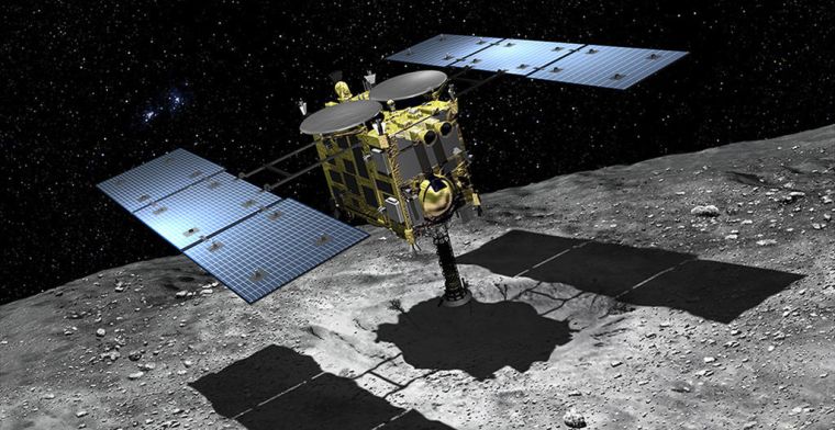 Japanse sonde weer geland op asteroïde