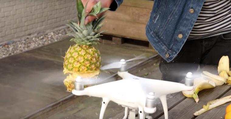 Will it drone? Fruitsalade maken met een drone