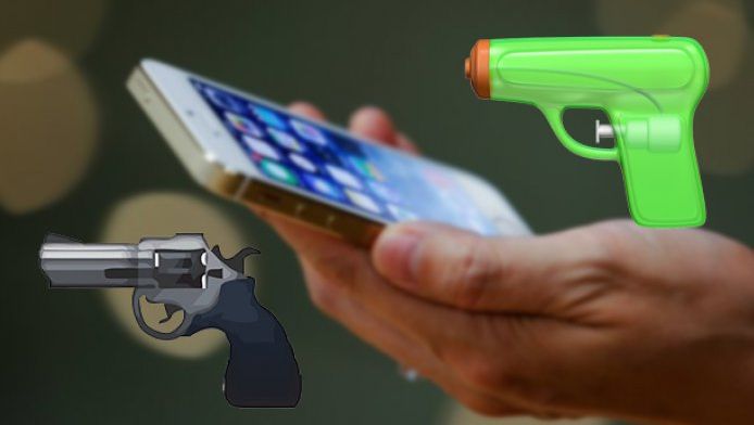 Apple wisselt pistool-emoji in voor waterpistooltje
