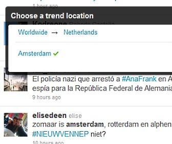Twitter start trending topics Amsterdam