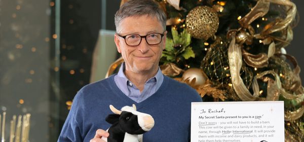 Bill Gates blijkt geheime Kerstman