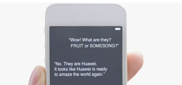 Raar: Siri voert het woord voor Huawei