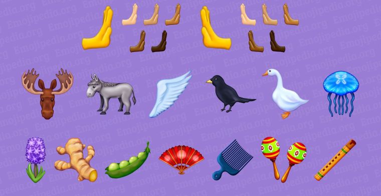 Deze nieuwe emoji komen eraan: ezel, kwal, gans en wifi