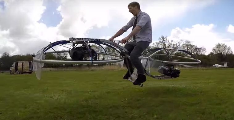 Video: Vliegen op een doe-het-zelf hoverbike