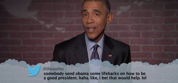 Video: Obama leest tweets van haters voor