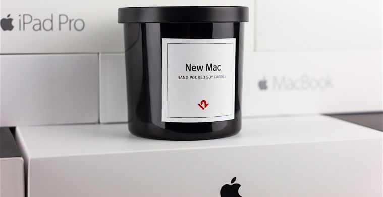Deze geurkaars ruikt naar een nieuwe Mac