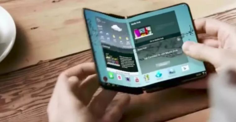 'Opvouwbare Samsung-telefoon krijgt twee schermen'