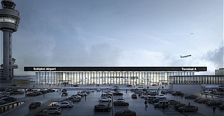 Nieuwe Schiphol-terminal krijgt heel veel glas