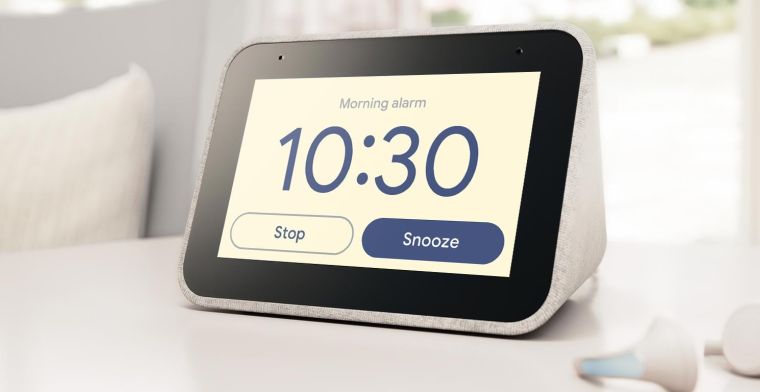Google Assistent-wekker op Lenovo Smart Clock slimmer